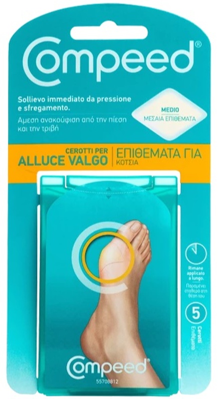 COMPEED CEROTTI PER ALLUCE VALGO 5 PEZZI - Farmacia Rossi2 - Farmacia Rossi 