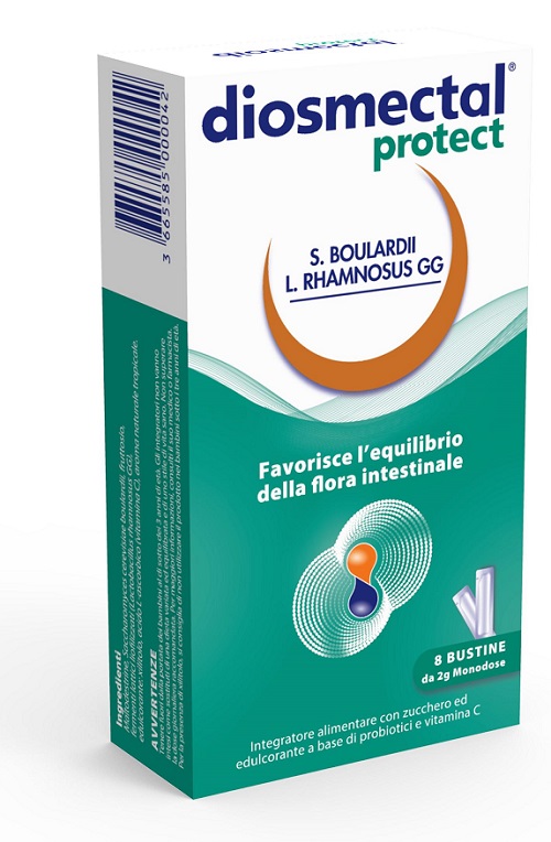 DIOSMECTAL PROTECT 8 BUSTINE OROSOLUBILI 2 G - Farmacia Rossi2 - Farmacia Rossi 