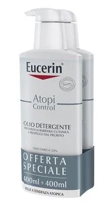 EUCERIN BIPACCO ATOPI OLIO DETERGENTE 400 ML - Farmacia Rossi2 - Farmacia Rossi 