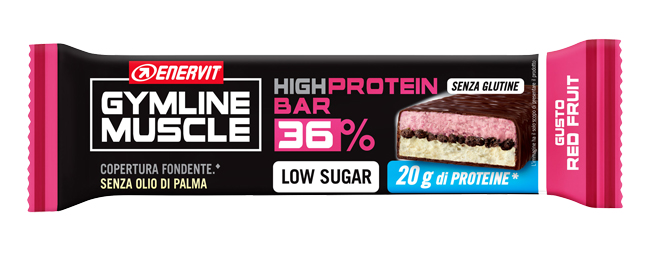ENERVIT HIGH PROTEIN BAR 36% RED FRUIT BARRETTA 55 G - Farmacia Rossi2 - Farmacia Rossi 