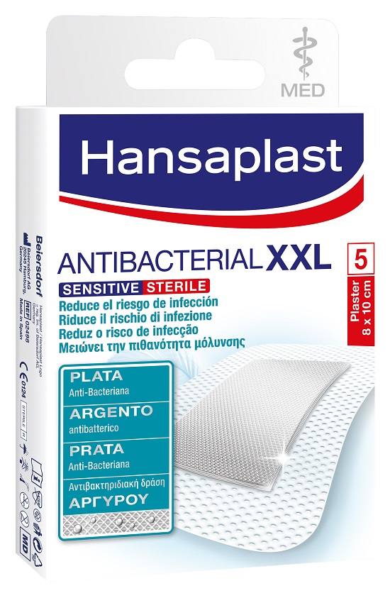 HANSAPLAST SENSITIVE MEDICAZIONE EXTRA EXTRA LARGE SILVER 5 PEZZI - Farmacia Rossi2 - Farmacia Rossi 
