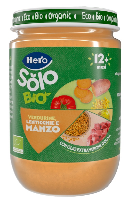 HERO SOLO OMOGENEIZZATO VERDURINE CON MANZO 100% BIO 190 G - Farmacia Rossi2 - Farmacia Rossi 