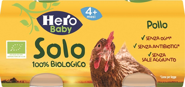 HERO SOLO OMOGENEIZZATO POLLO 100% BIO 2X80G - Farmacia Rossi2 - Farmacia Rossi 