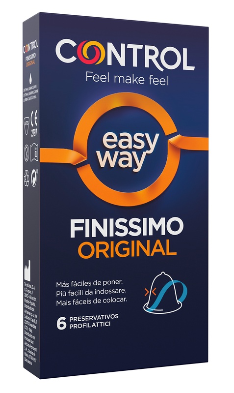 PROFILATTICO CONTROL FINISSIMO ORIGINAL EASY WAY 6 PEZZI - Farmacia Rossi2 - Farmacia Rossi 
