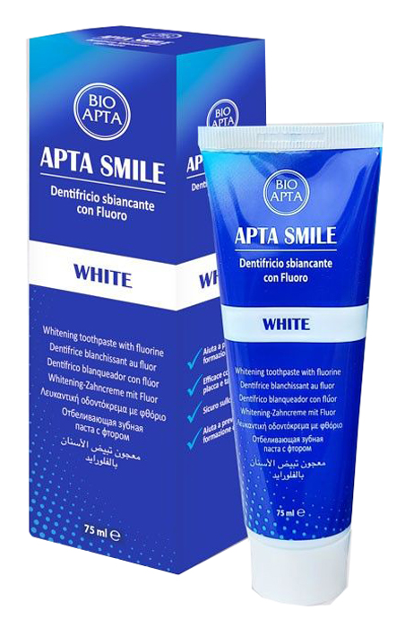 APTASMILE DENTIFRICIO SBIANCANTE 75 ML - Farmacia Rossi2 - Farmacia Rossi 
