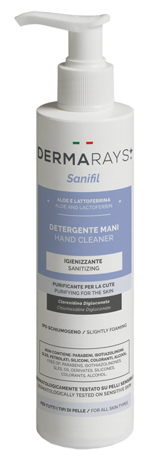 DERMARAYS SANIFIL DETERGENTE MANI IGIENIZZANTE ALOE E LATTOFERRINA 250 ML - Farmacia Rossi2 - Farmacia Rossi 