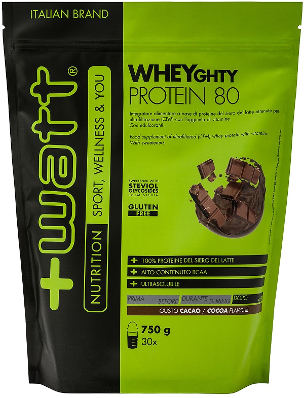 WHEYGHTY PROTEIN 80 CACAO DOYPACK 750 G - Farmacia Rossi2 - Farmacia Rossi 
