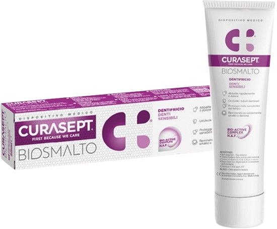 CURASEPT BIOSMALTO DENTIFRICIO DENTI SENSIBILI 75 ML - Farmacia Rossi2 - Farmacia Rossi 