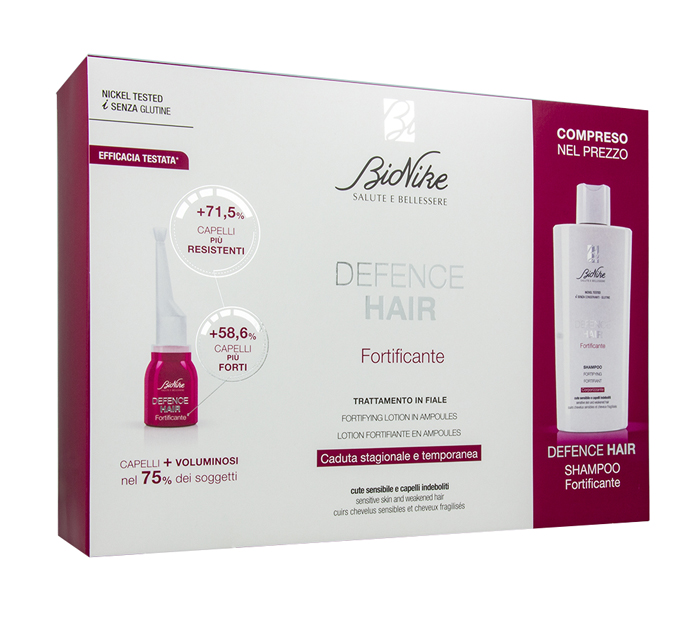 DEFENCE HAIR BIPACK RIDENSIFICANTE 21 FIALE 6 ML + SHAMPOO 200 ML - Farmacia Rossi2 - Farmacia Rossi 