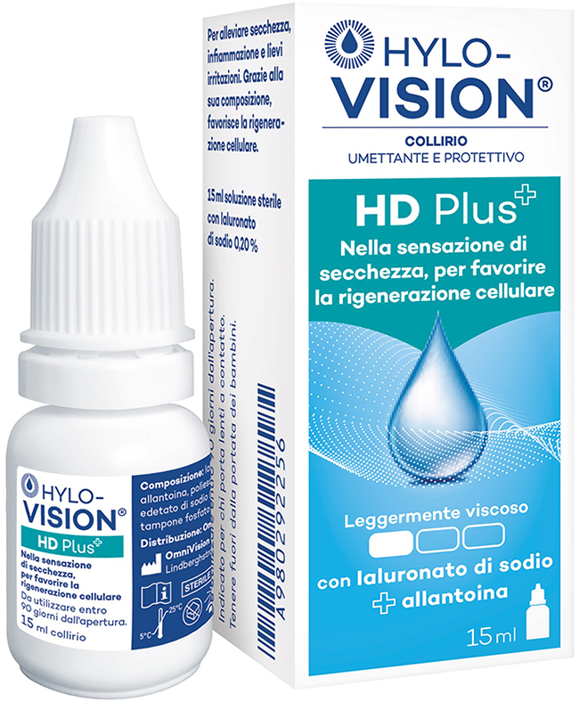 HYLOVISION HD PLUS COLLIRIO UMETTANTE E PROTETTIVO 15 ML - Farmacia Rossi2 - Farmacia Rossi 