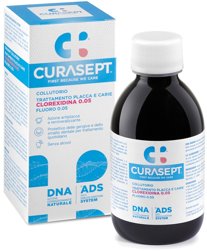CURASEPT COLLUTORIO 0,05 ADS + DNA 200 ML - Farmacia Rossi2 - Farmacia Rossi 