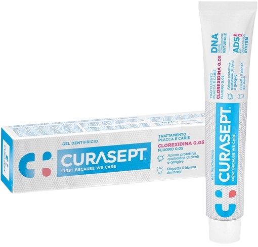 CURASEPT DENTIFRICIO 0,05 75 ML ADS+DNA - Farmacia Rossi2 - Farmacia Rossi 