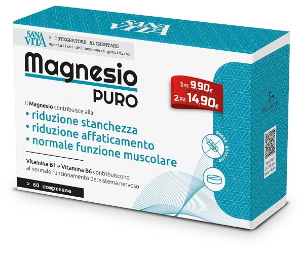 SANAVITA MAGNESIO PURO 60 COMPRESSE - Farmacia Rossi2 - Farmacia Rossi 