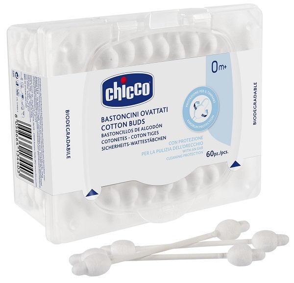 CHICCO BASTONCINI COTONATI 60 PEZZI - Farmacia Rossi2 - Farmacia Rossi 