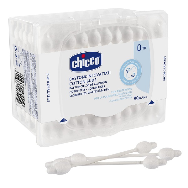 CHICCO BASTONCINI COTONATI 90 PEZZI - Farmacia Rossi2 - Farmacia Rossi 