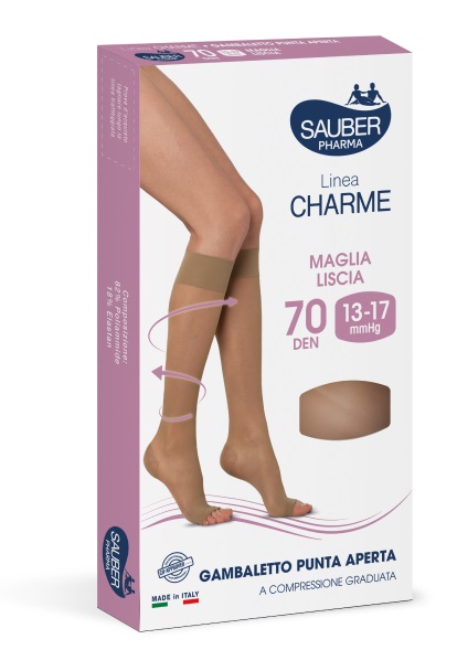 SAUBER GAMBALETTO OPEN TOE 70 DENARI MAGLIA LISCIA MEDIO TAGLIA 2 - Farmacia Rossi2 - Farmacia Rossi 