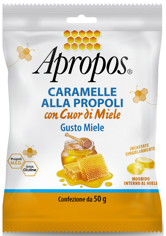 APROPOS CARAMELLE DURE MIELE CUOR DI MIELE 50 G - Farmacia Rossi2 - Farmacia Rossi 