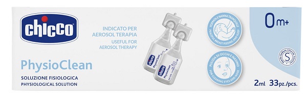 CHICCO SOLUZIONE PHYSIOCLEAN 2 ML 33 PEZZI - Farmacia Rossi2 - Farmacia Rossi 