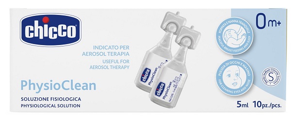 CHICCO SOLUZIONE PHYSIOCLEAN 5 ML 10 PEZZI - Farmacia Rossi2 - Farmacia Rossi 