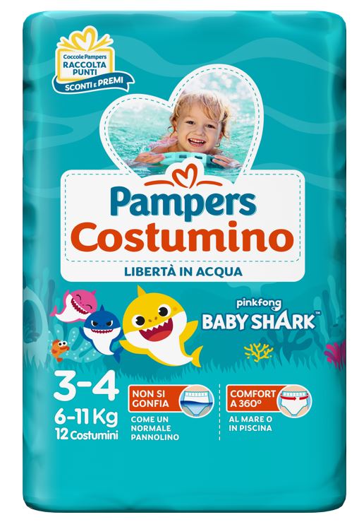 PAMPERS COSTUMINO MIDI 12 PEZZI - Farmacia Rossi2 - Farmacia Rossi 