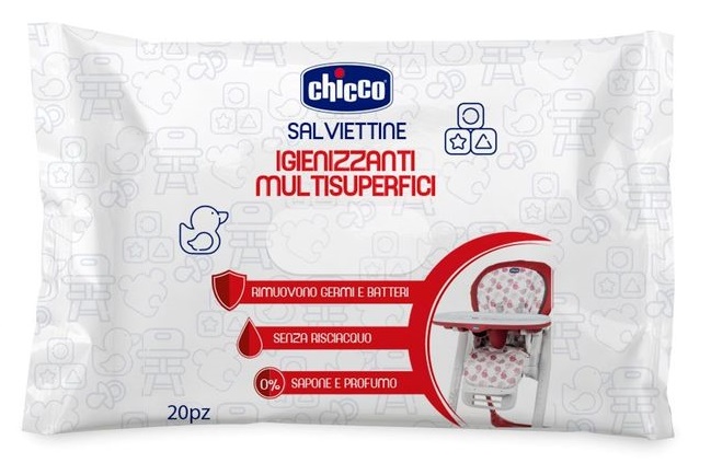 CHICCO SALVIETTINE IGIENIZZANTI 20 PEZZI - Farmacia Rossi2 - Farmacia Rossi 