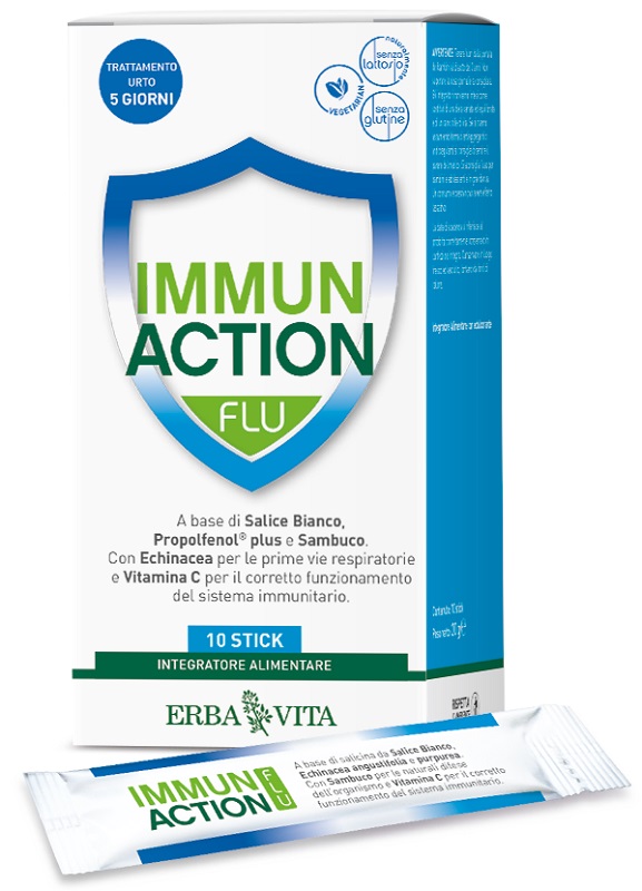 IMMUN ACTION FLU 10 STICKPACK - Farmacia Rossi2 - Farmacia Rossi 