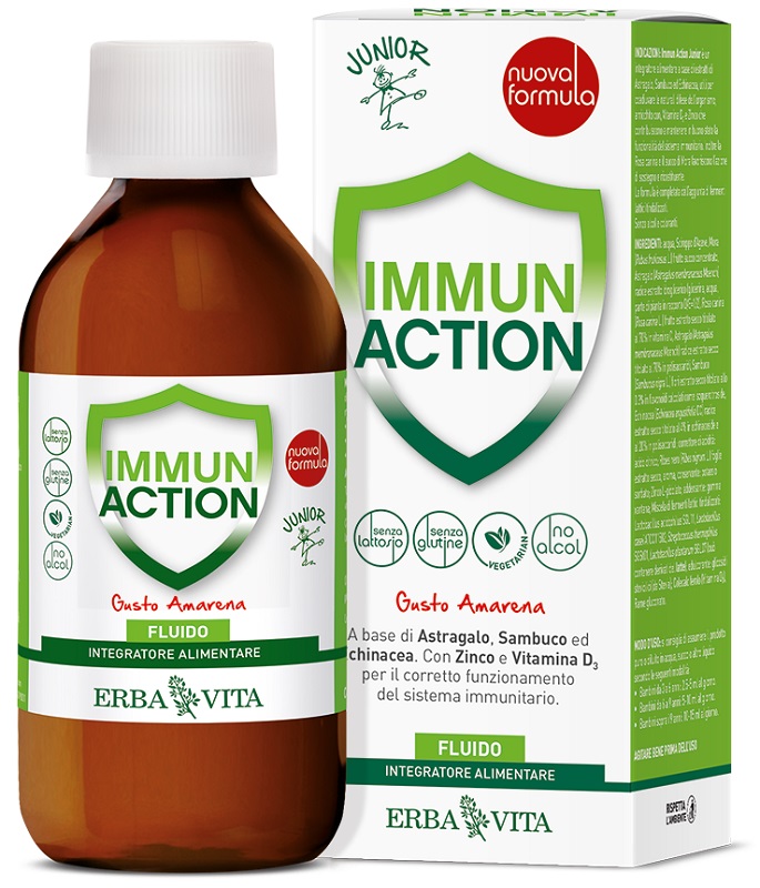 IMMUN ACTION FLUIDO JUNIOR 200 ML - Farmacia Rossi2 - Farmacia Rossi 