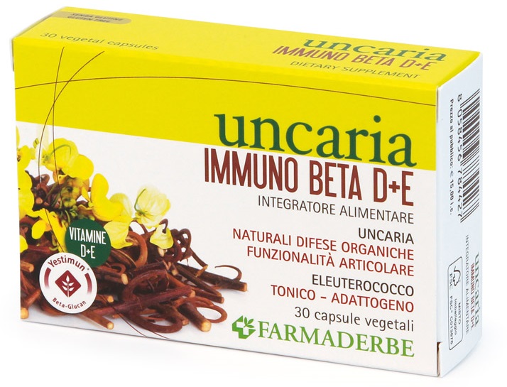 UNCARIA IMMUNO BETA D+E 30 CAPSULE - Farmacia Rossi2 - Farmacia Rossi 