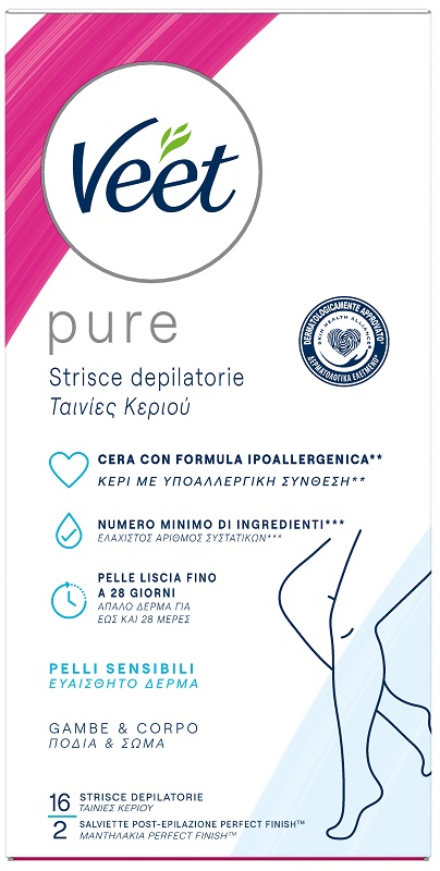 VEET STRISCE CORPO IPOALLERGENICHE 16 PEZZI - Farmacia Rossi2 - Farmacia Rossi 