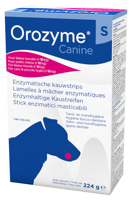 OROZYME CANINE STRISCE ENZIMATICHE MASTICABILI PER CANI DI TAGLIA PICCOLA - Farmacia Rossi2 - Farmacia Rossi 
