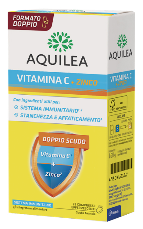 AQUILEA VITAMINA C 14 COMPRESSE EFFERVESCENTI BIPACK - Farmacia Rossi2 - Farmacia Rossi 