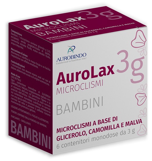 MICROCLISMI PER BAMBINI AUROLAX 6 CONTENITORI 3 G - Farmacia Rossi2 - Farmacia Rossi 
