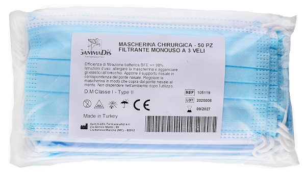 MASCHERINA CHIRURGICA 50 PEZZI - Farmacia Rossi2 - Farmacia Rossi 