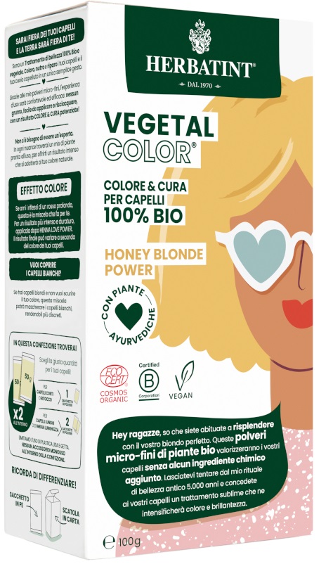 HERBATINT VEGETAL COLOR HONEY BLOND POWER ITA 100 G - Farmacia Rossi2 - Farmacia Rossi 