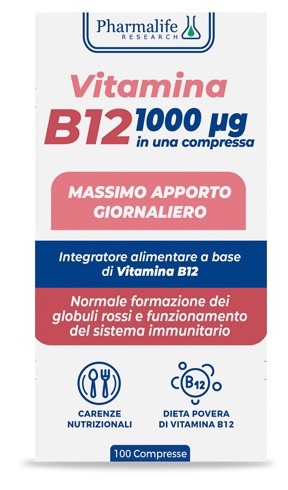 VITAMINA B12 100 COMPRESSE VITACURVEG - Farmacia Rossi2 - Farmacia Rossi 
