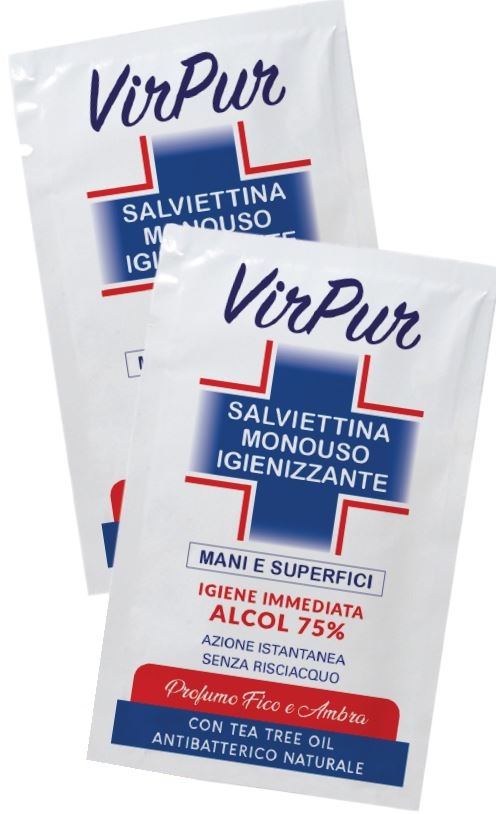VIRPUR SALVIETTA IGIENIZZANTE MONOUSO - Farmacia Rossi2 - Farmacia Rossi 
