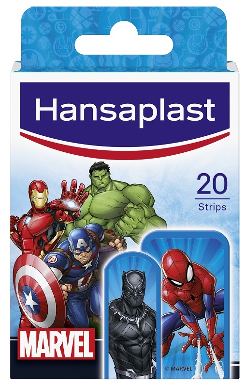 HANSAPLAST CEROTTO KIDS MARVEL 20 PEZZI - Farmacia Rossi2 - Farmacia Rossi 