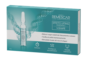 REMESCAR EFFETTO LIFTING ISTANTANEO V-SHAPE 5 FIALE X 2 ML - Farmacia Rossi2 - Farmacia Rossi 