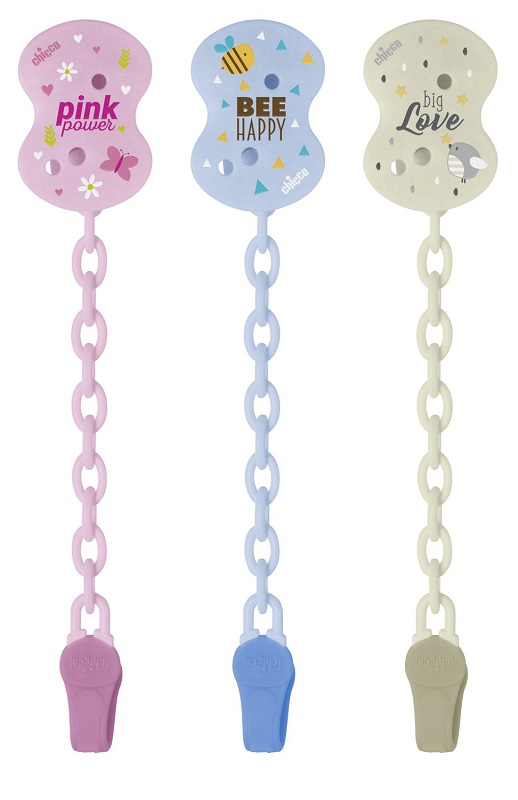 CHICCO CLIP CON CATENELLA MIXED COLORS NEW 2020 - Farmacia Rossi2 - Farmacia Rossi 