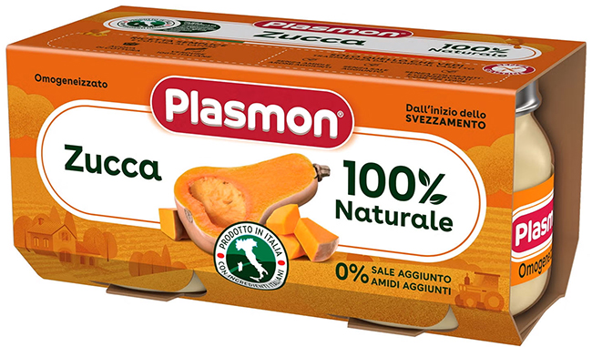 PLASMON OMOGENEIZZATO ZUCCA 2 X 80 G - Farmacia Rossi2 - Farmacia Rossi 
