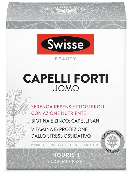 SWISSE CAPELLI FORTI UOMO 30 COMPRESSE - Farmacia Rossi2 - Farmacia Rossi 