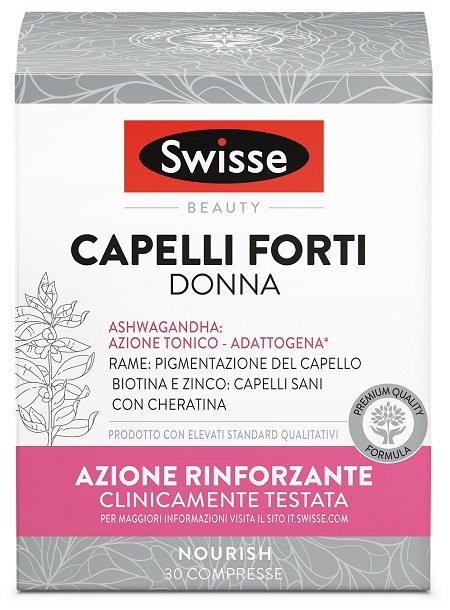 SWISSE CAPELLI FORTI DONNA 30 COMPRESSE - Farmacia Rossi2 - Farmacia Rossi 