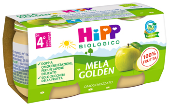 HIPP BIO OMOGENEIZZATO MELA GOLDEN 2 X 80 G - Farmacia Rossi2 - Farmacia Rossi 
