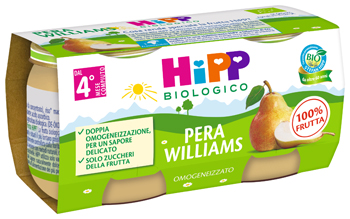HIPP BIO OMOGENEIZZATO PERA WILLIAMS 2 X 80 G - Farmacia Rossi2 - Farmacia Rossi 