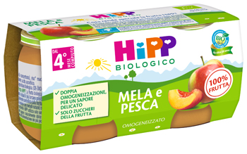 HIPP BIO OMOGENEIZZATO MELA/PESCA 2 X 80 G - Farmacia Rossi2 - Farmacia Rossi 