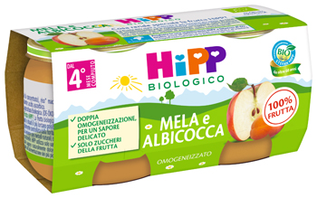 HIPP BIO OMOGENEIZZATO ALBICOCCA/MELA 2X80 G - Farmacia Rossi2 - Farmacia Rossi 