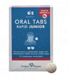 GSE ORAL TABS RAPID JUNIOR FRAGOLA 12 COMPRESSE - Farmacia Rossi2 - Farmacia Rossi 