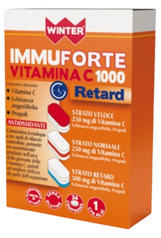 WINTER IMMUNOFORTE VITAMINCA C 1000 RETARD 24 COMPRESSE - Farmacia Rossi2 - Farmacia Rossi 