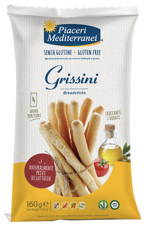 PIACERI MEDITERRANEI GRISSINI 160 G - Farmacia Rossi2 - Farmacia Rossi 