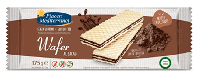 PIACERI MEDITERRANEI WAFER CACAO 175 G - Farmacia Rossi2 - Farmacia Rossi 